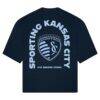 Sporting Kansas City Live Breathe Futbol Unisex Tunnel T-Shirt - Navy - Detail View