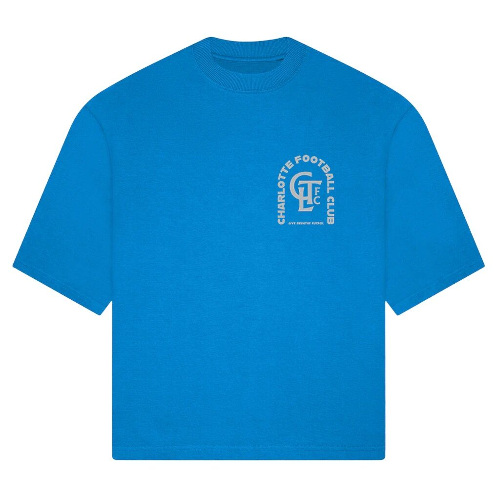 Charlotte FC Live Breathe Futbol Unisex Tunnel T-Shirt – Light Blue