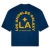 LA Galaxy Live Breathe Futbol Unisex Tunnel T-Shirt - Navy - Detail View