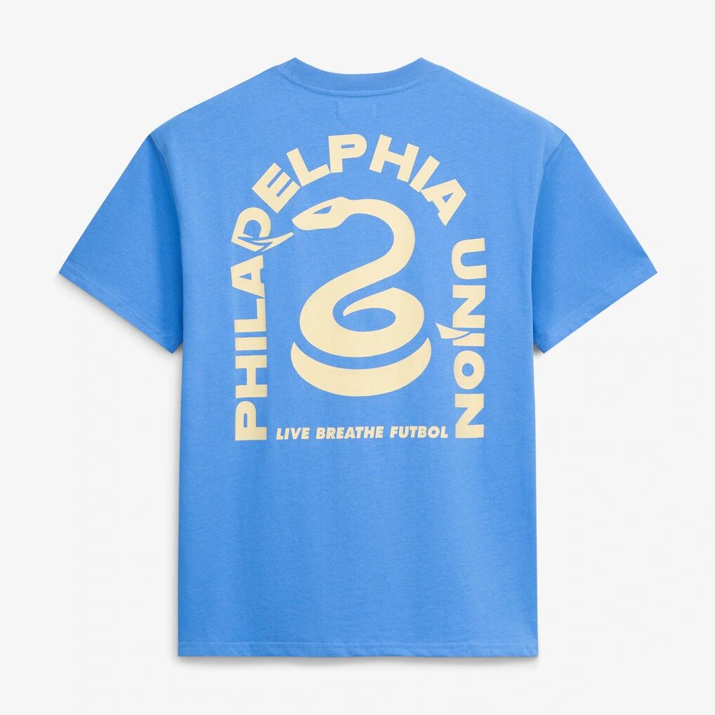 Philadelphia Union Live Breathe Futbol Unisex Tunnel T-Shirt - Light Blue