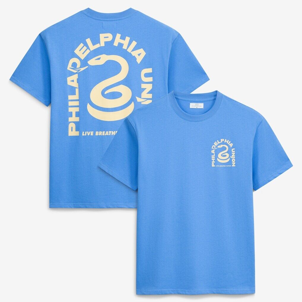 Philadelphia Union Live Breathe Futbol Unisex Tunnel T-Shirt - Light Blue