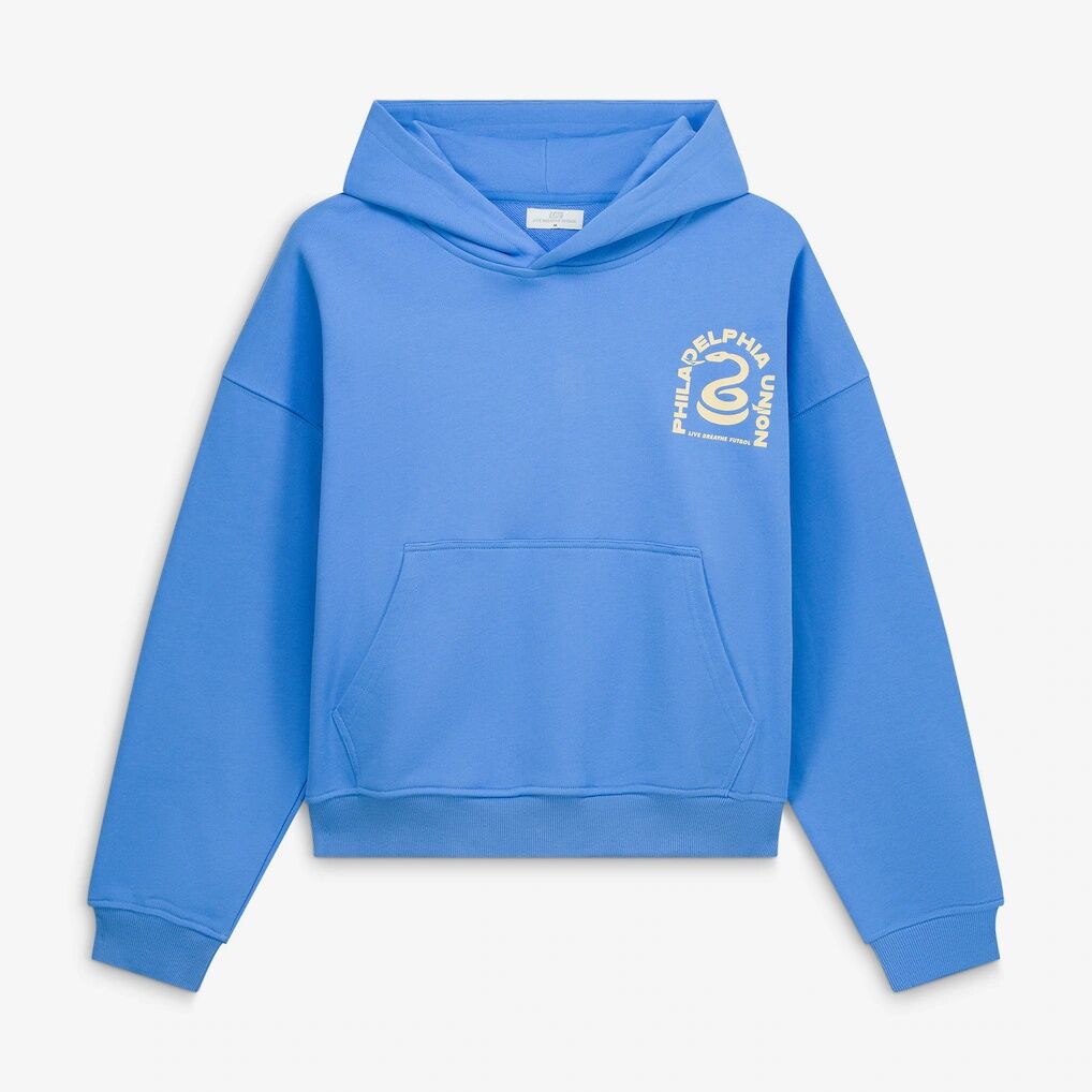 Philadelphia Union Live Breathe Futbol Unisex Tunnel Hoodie - Light Blue