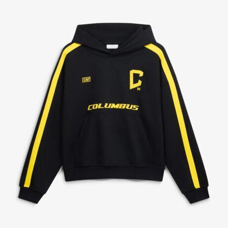 Columbus Crew Live Breathe Futbol Unisex Rossi Hoodie - Black - Front View