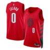 Damian Lillard Portland Trail Blazers Jordan Brand Unisex Swingman Jersey - Red - - Front View