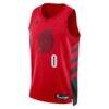 Damian Lillard Portland Trail Blazers Jordan Brand Unisex Swingman Jersey - Red - - Side View