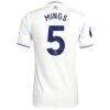 Tyrone Mings Aston Villa adidas 2025/26 Third Authentic Player Jersey - White - Detail View