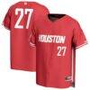 #27 Houston Cougars GameDay Greats Youth Lightweight Collegiate Baseball Fashion Jersey - Red - Front View