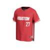 #27 Houston Cougars GameDay Greats Youth Lightweight Collegiate Baseball Fashion Jersey - Red - Side View