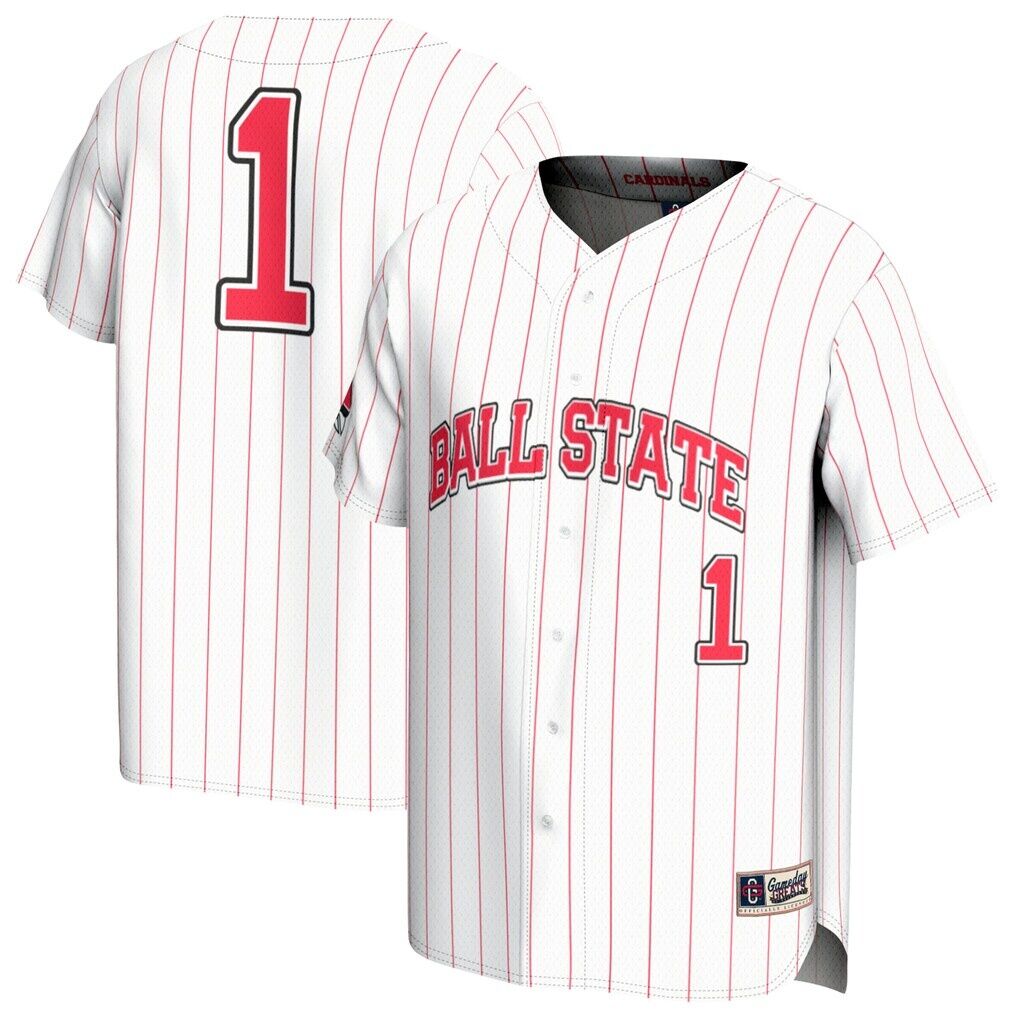 #1 Ball State Cardinals GameDay Greats Youth Lightweight Collegiate Baseball Fashion Jersey