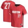 #27 Houston Cougars GameDay Greats Adult Lightweight Collegiate Baseball Fashion Jersey - Red - Front View