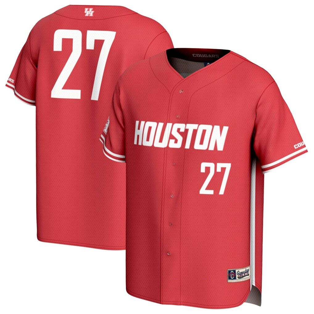#27 Houston Cougars GameDay Greats Adult Lightweight Collegiate Baseball Fashion Jersey