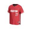 #27 Houston Cougars GameDay Greats Adult Lightweight Collegiate Baseball Fashion Jersey - Red - Side View