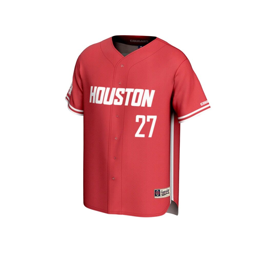 #27 Houston Cougars GameDay Greats Adult Lightweight Collegiate Baseball Fashion Jersey