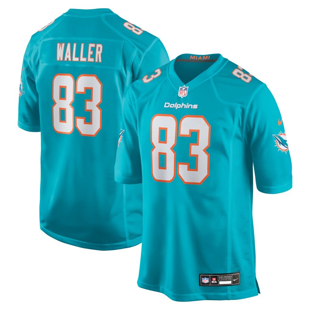 Darren Waller Miami Dolphins Nike Team Game Jersey -  Aqua