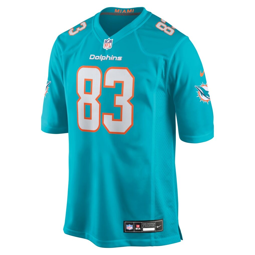 Darren Waller Miami Dolphins Nike Team Game Jersey -  Aqua