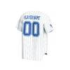Kentucky Wildcats GameDay Greats Unisex Lightweight Collegiate Baseball Pinstripe NIL Pick-A-Player Fashion Jersey - White - Detail View
