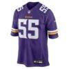 Eric Wilson Minnesota Vikings Nike Team Game Jersey - Purple - Side View