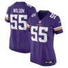 Eric Wilson Minnesota Vikings Nike Women's Team Game Jersey - Purple - Front View