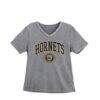 Alabama State Hornets Gameday Couture Women's Iconic Edge Rhinestone V-Neck T-Shirt - Gray - Front View
