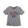 Bellarmine Knights Gameday Couture Women's Iconic Edge Rhinestone V-Neck T-Shirt - Gray - Front View