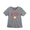 Bethune-Cookman Wildcats Gameday Couture Women's Iconic Edge Rhinestone V-Neck T-Shirt - Gray - Front View