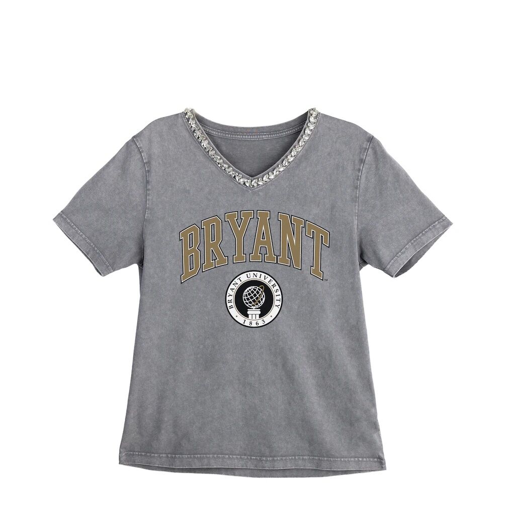 Bryant Bulldogs Gameday Couture Women's Iconic Edge Rhinestone V-Neck T-Shirt