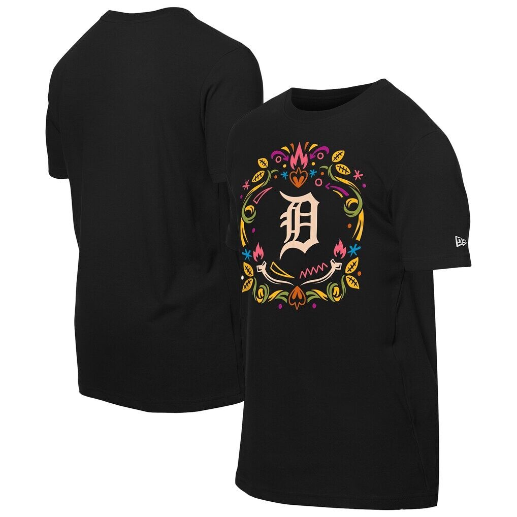 Detroit Tigers New Era Día de los Muertos T-Shirt