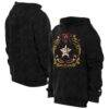 Houston Astros New Era Día de los Muertos Brushed Fleece Hoodie - Black - Front View