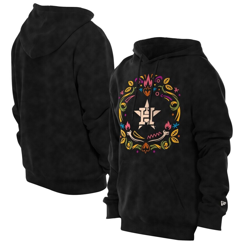 Houston Astros New Era Día de los Muertos Brushed Fleece Hoodie