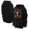 Texas Rangers New Era Día de los Muertos Brushed Fleece Hoodie - Black - Front View