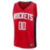 Houston Rockets Fashion7 Fast Break Custom Jersey - Red - Back View