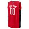 Houston Rockets Fashion7 Fast Break Custom Jersey - Red - Detail View