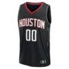 Houston Rockets Fashion7 Youth Fast Break Custom Jersey - Black - Back View