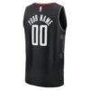 Houston Rockets Fashion7 Youth Fast Break Custom Jersey - Black - Detail View