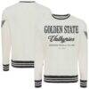 Golden State Valkyries Sportiqe Unisex Athletic Club Collection French Terry Crew Sweatshirt - Cream - Front View