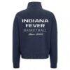 Indiana Fever Sportiqe Women's Athletic Club Collection Marant Quarter-Zip Pullover - Blue - Detail View