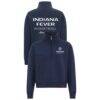 Indiana Fever Sportiqe Women's Athletic Club Collection Marant Quarter-Zip Pullover - Blue - Front View