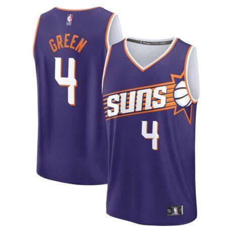Jalen Green Phoenix Suns Fashion7 Fast Break Replica Jersey - Purple - - Front View