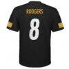 Aaron Rodgers Pittsburgh Steelers Outerstuff Preschool Replica Player Jersey - Black - Detail View
