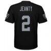 Ashton Jeanty Las Vegas Raiders Youth Replica Jersey - Black - Detail View