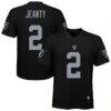 Ashton Jeanty Las Vegas Raiders Youth Replica Jersey - Black - Front View