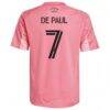 Rodrigo De Paul Inter Miami CF adidas Youth 2025 Euforia Replica Player Jersey - - Detail View