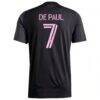 Rodrigo De Paul Inter Miami CF adidas 2025 The Fortitude Kit Replica Player Jersey - Black - Detail View