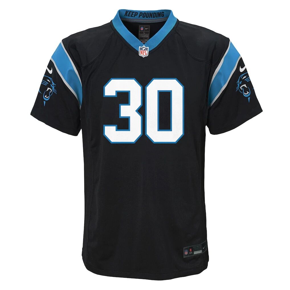 Chuba Hubbard Carolina Panthers Nike Youth Team Game Jersey