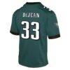 Cooper DeJean Philadelphia Eagles Nike Youth Game Player Jersey - Midnight Green - Detail View