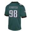 Jalen Carter Philadelphia Eagles Nike Youth Game Player Jersey - - Detail View