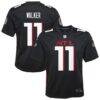 Jalon Walker Atlanta Falcons Nike Youth Team Game Jersey - Black - Front View