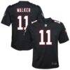 Jalon Walker Atlanta Falcons Nike Youth Alternate Game Jersey - Black - Front View