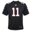 Jalon Walker Atlanta Falcons Nike Youth Alternate Game Jersey - Black - Side View