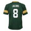 Josh Jacobs Green Bay Packers Nike Youth Team Game Jersey - Green - Detail View